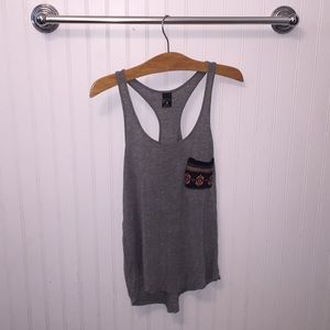 Grey Aztec beach tank